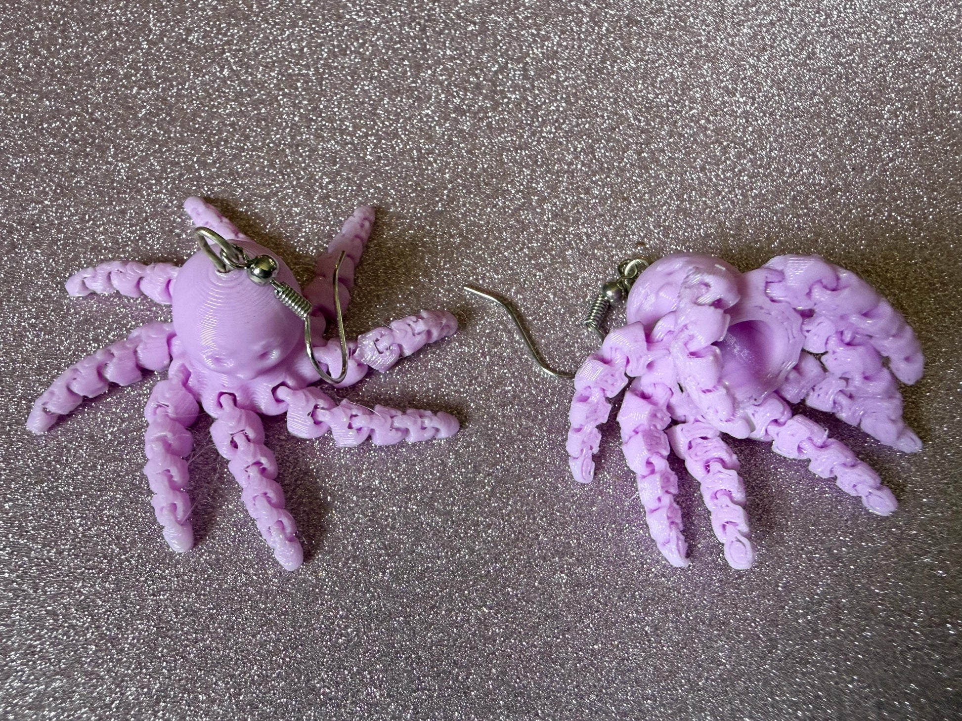 Moving Octopus Earrings: 3D Printed Octopuses, Cephalopods, Ocean Animals, Fish, Sea Creatures, Aquatic, Best Gifts for Her/Him/Them