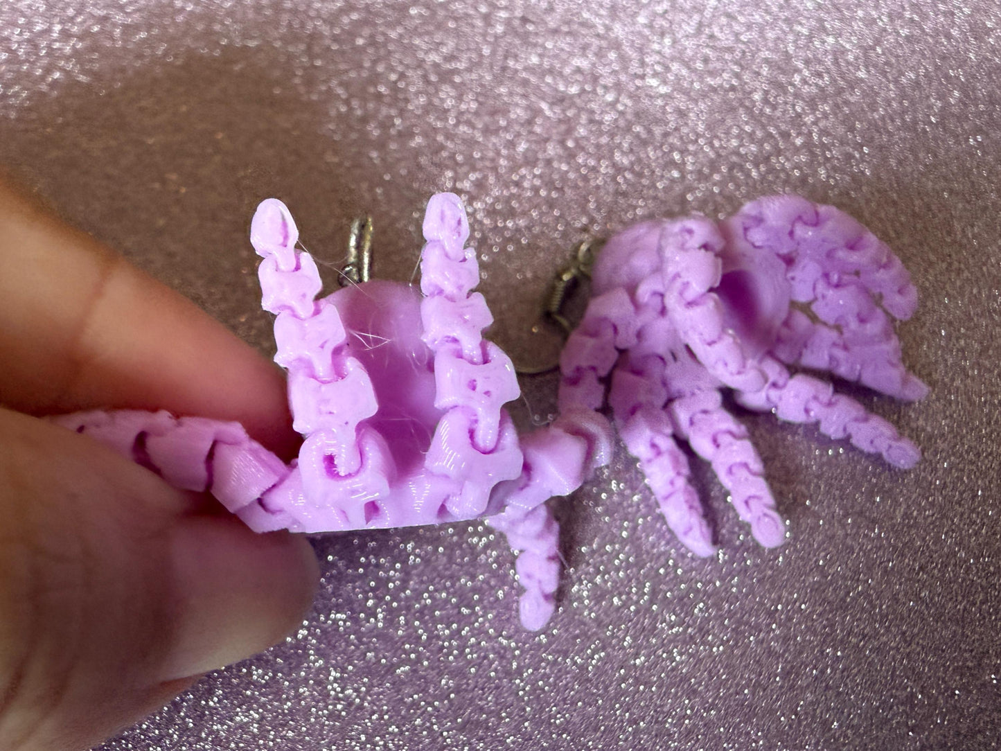 Moving Octopus Earrings: 3D Printed Octopuses, Cephalopods, Ocean Animals, Fish, Sea Creatures, Aquatic, Best Gifts for Her/Him/Them