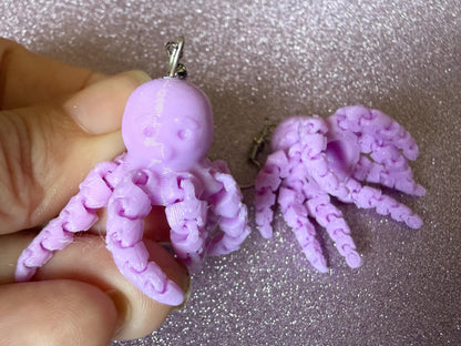 Moving Octopus Earrings: 3D Printed Octopuses, Cephalopods, Ocean Animals, Fish, Sea Creatures, Aquatic, Best Gifts for Her/Him/Them