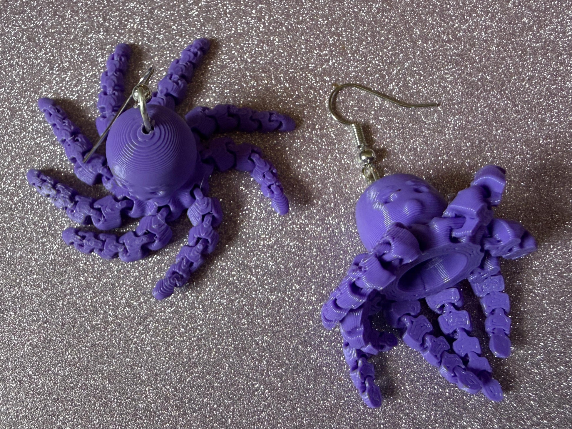 Moving Octopus Earrings: 3D Printed Octopuses, Cephalopods, Ocean Animals, Fish, Sea Creatures, Aquatic, Best Gifts for Her/Him/Them