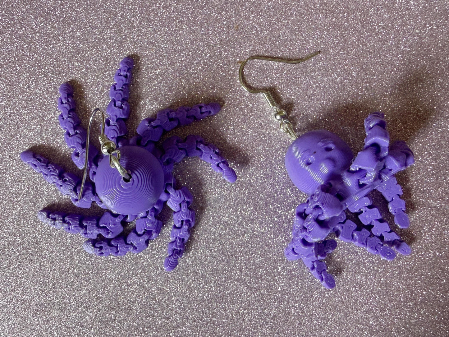 Moving Octopus Earrings: 3D Printed Octopuses, Cephalopods, Ocean Animals, Fish, Sea Creatures, Aquatic, Best Gifts for Her/Him/Them