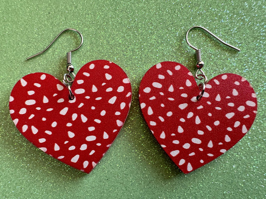 Mushroom Earrings: Laser Cut Acrylic Amanita Caps, Forest Creature, Mushies, Mycology, Fungi, Fungus, Cottage, Best Gifts for Her/Him/Them