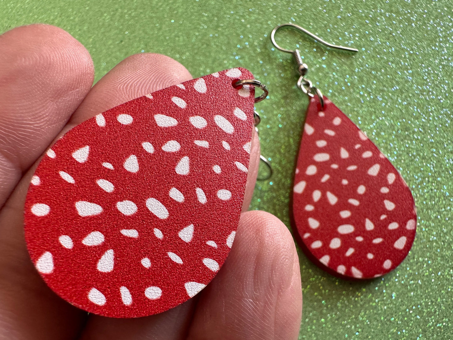 Mushroom Earrings: Laser Cut Acrylic Amanita Caps, Forest Creature, Mushies, Mycology, Fungi, Fungus, Cottage, Best Gifts for Her/Him/Them