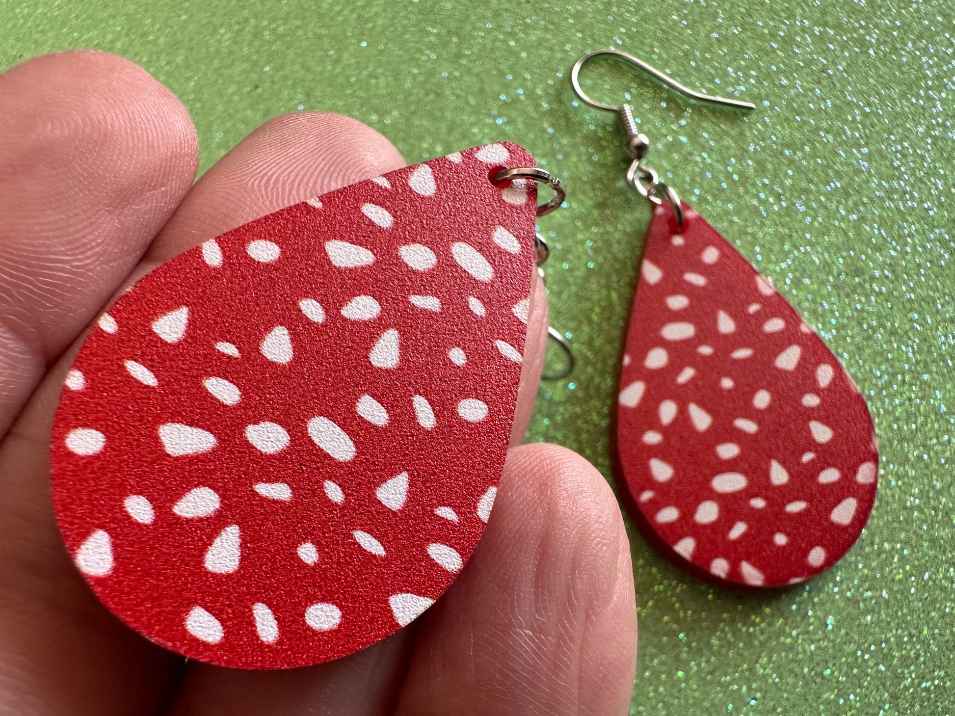Mushroom Earrings: Laser Cut Acrylic Amanita Caps, Forest Creature, Mushies, Mycology, Fungi, Fungus, Cottage, Best Gifts for Her/Him/Them