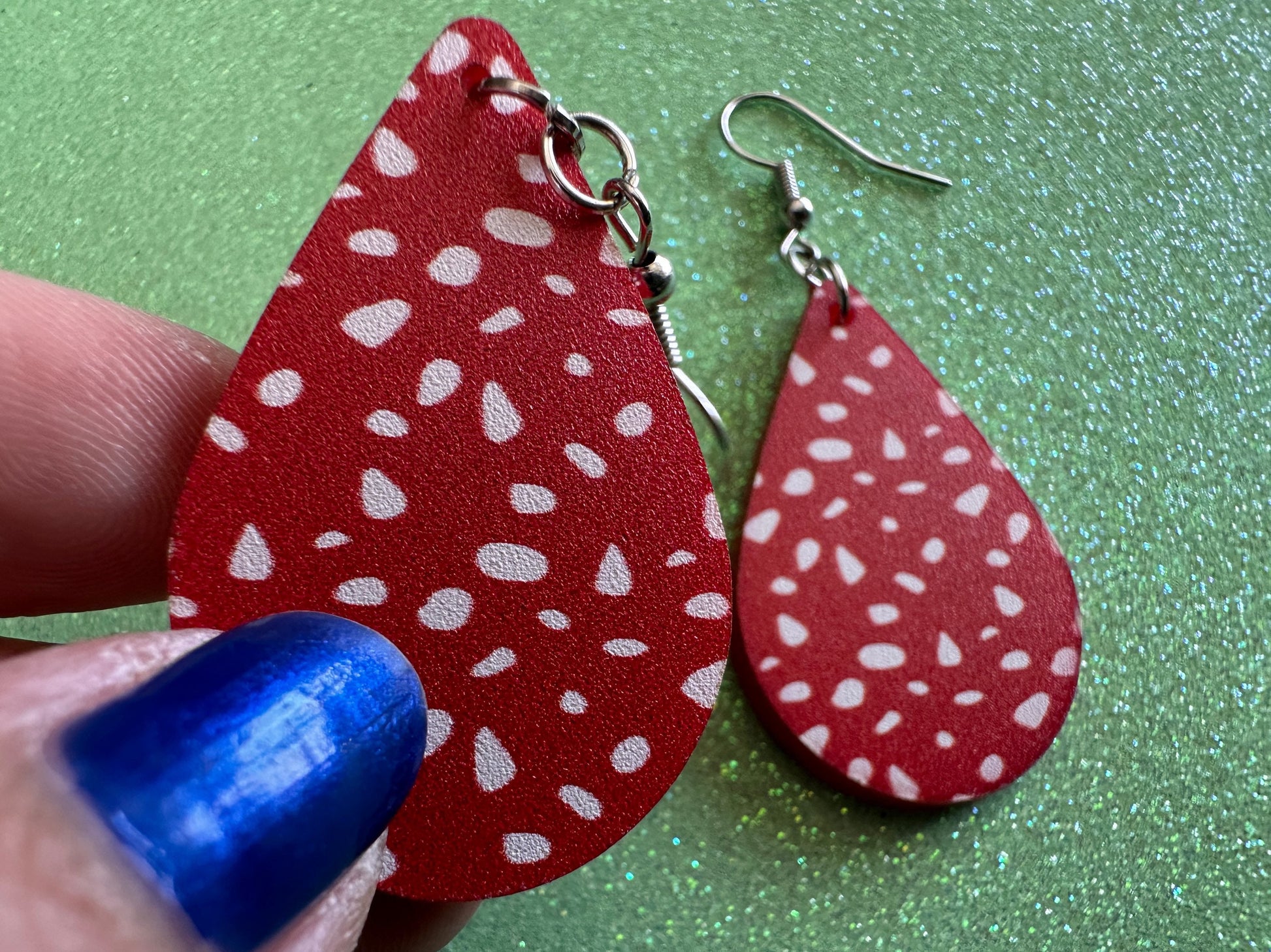 Mushroom Earrings: Laser Cut Acrylic Amanita Caps, Forest Creature, Mushies, Mycology, Fungi, Fungus, Cottage, Best Gifts for Her/Him/Them