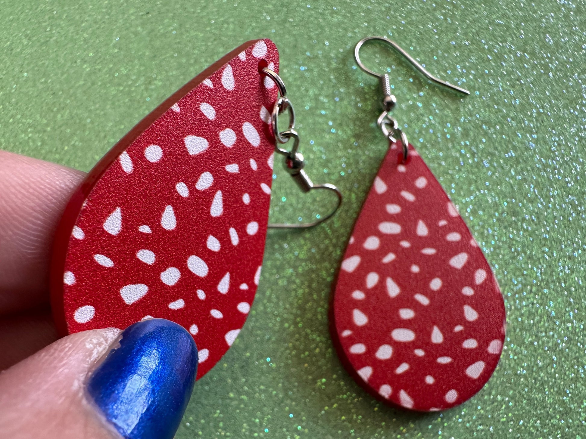 Mushroom Earrings: Laser Cut Acrylic Amanita Caps, Forest Creature, Mushies, Mycology, Fungi, Fungus, Cottage, Best Gifts for Her/Him/Them