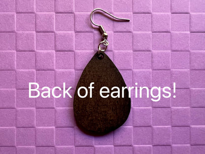 Mushroom Earrings: Mycology, Morel, Chanterelle, Bolete, Amanita Mushroom Earrings, Green Earrings, Sublimated, Best Gifts for Her/Him/Them