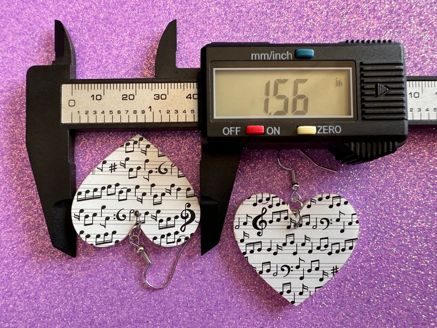 Music Note Earrings: Laser Cut Acrylic Sheet Music, Piano, Classical, Concert, Musical, Musician, Treble Cleff, Best Gifts for Her/Him/Them