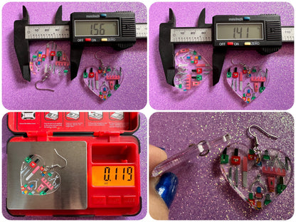 Nail Salon Earrings: Laser Cut Acrylic Earrings, Nail Polish, File, Scissors, Manicure, Pedicure, Nails, Girls Day, Gifts for Her/Him/Them