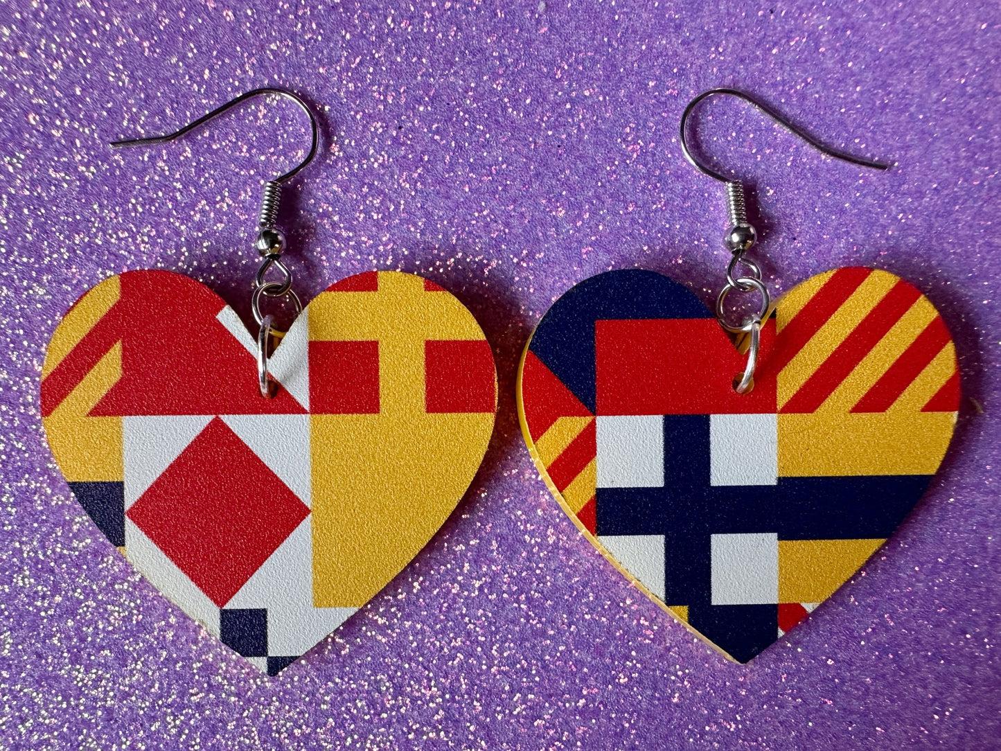 Nautical Flag Earrings: Laser Cut Acrylic Maritime, Marine, Ship Steering Wheel, Anchor, Boat, Ocean, Travel, Best Gifts for Her/Him/Them
