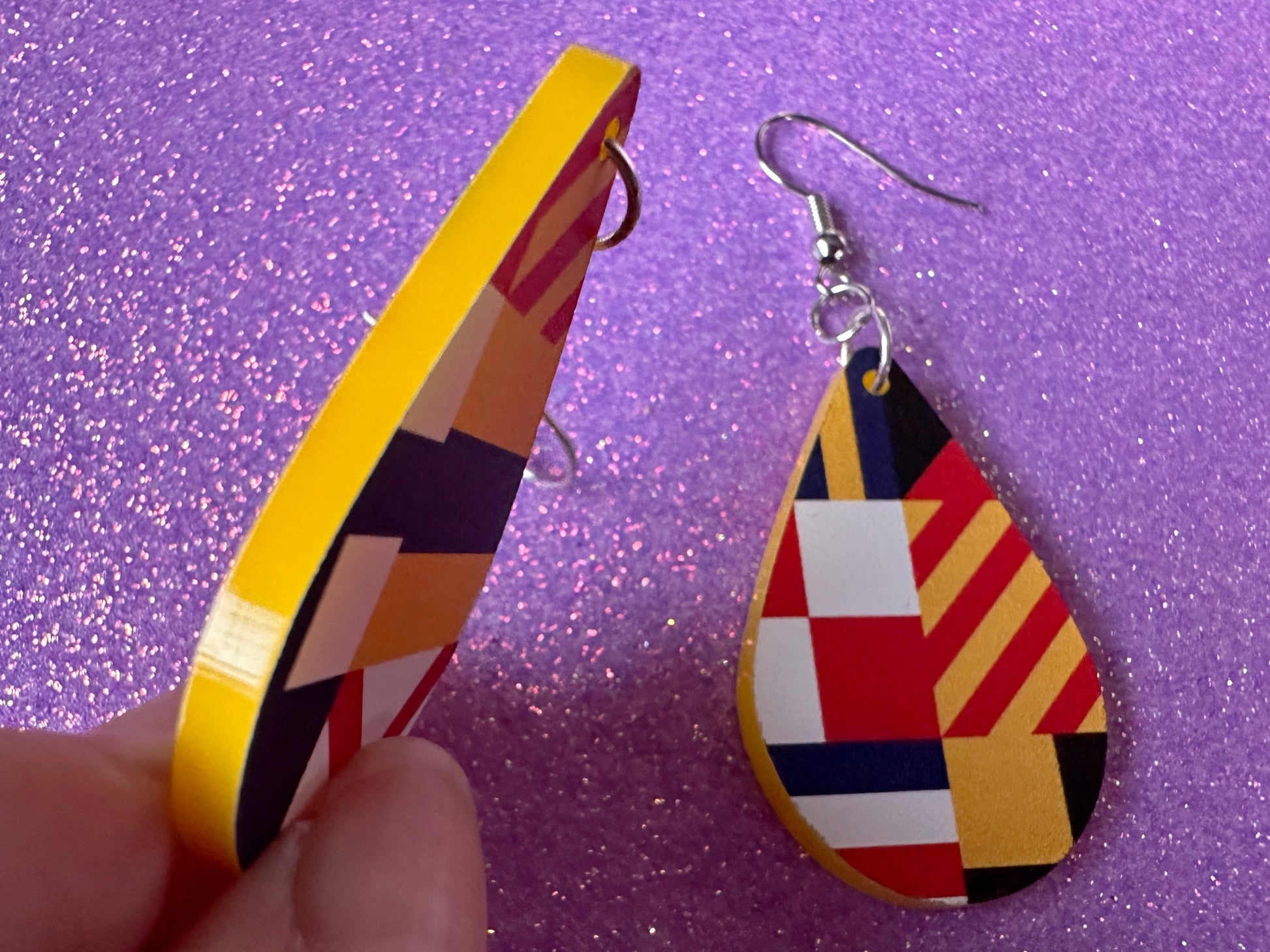 Nautical Flag Earrings: Laser Cut Acrylic Maritime, Marine, Ship Steering Wheel, Anchor, Boat, Ocean, Travel, Best Gifts for Her/Him/Them