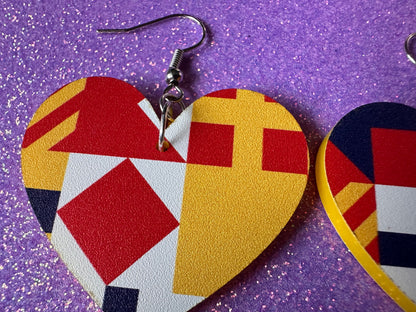 Nautical Flag Earrings: Laser Cut Acrylic Maritime, Marine, Ship Steering Wheel, Anchor, Boat, Ocean, Travel, Best Gifts for Her/Him/Them
