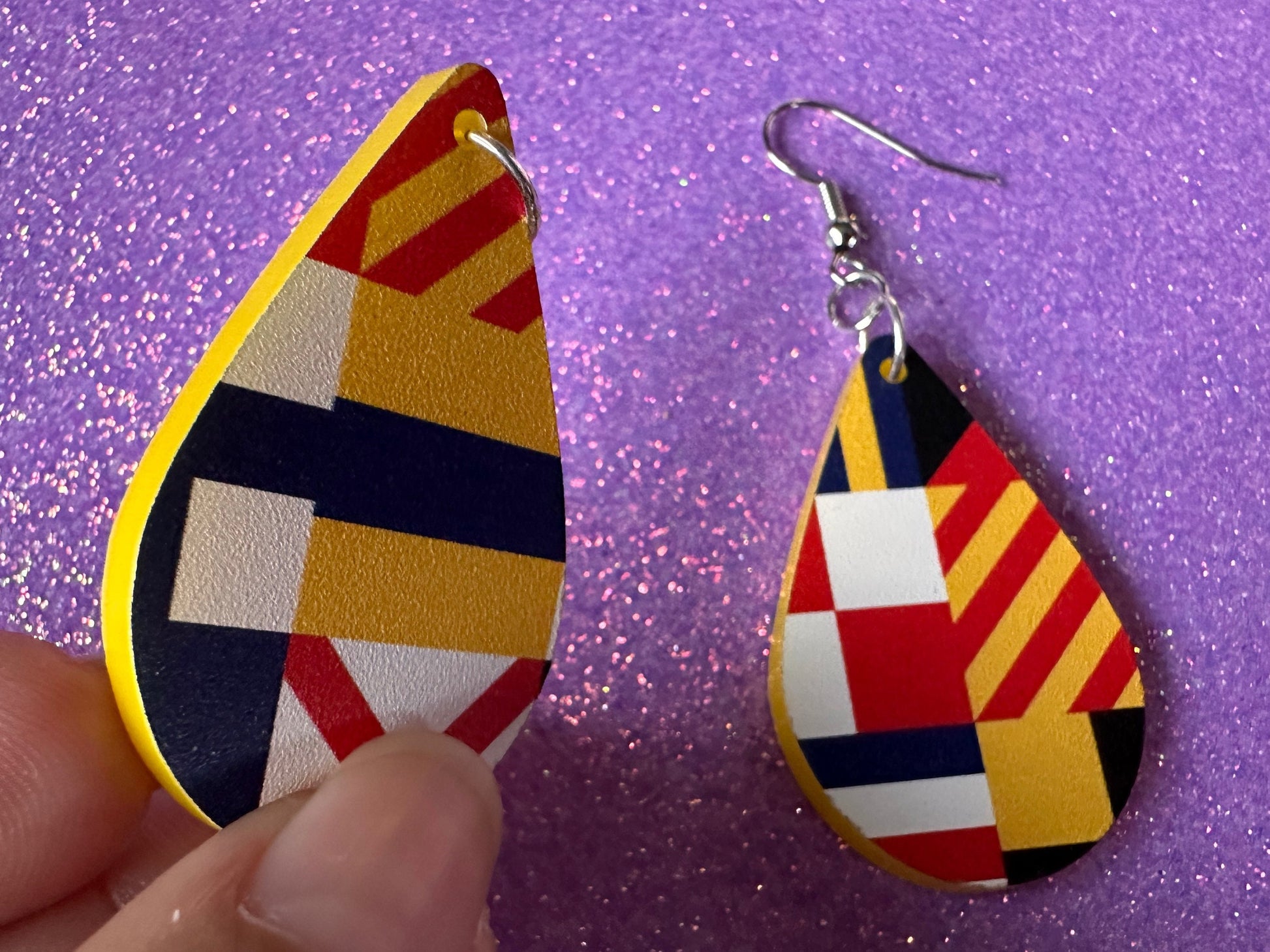 Nautical Flag Earrings: Laser Cut Acrylic Maritime, Marine, Ship Steering Wheel, Anchor, Boat, Ocean, Travel, Best Gifts for Her/Him/Them