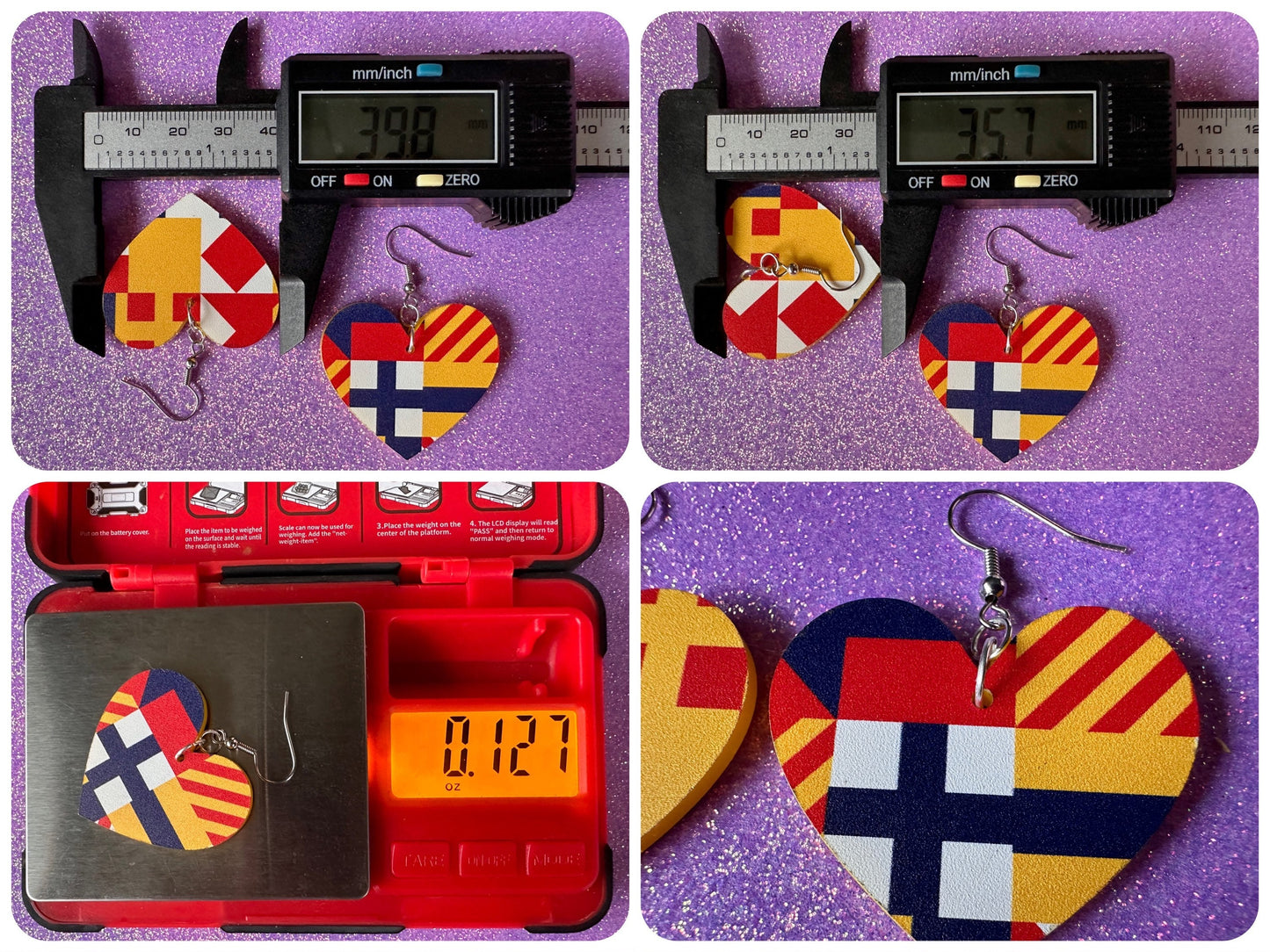 Nautical Flag Earrings: Laser Cut Acrylic Maritime, Marine, Ship Steering Wheel, Anchor, Boat, Ocean, Travel, Best Gifts for Her/Him/Them