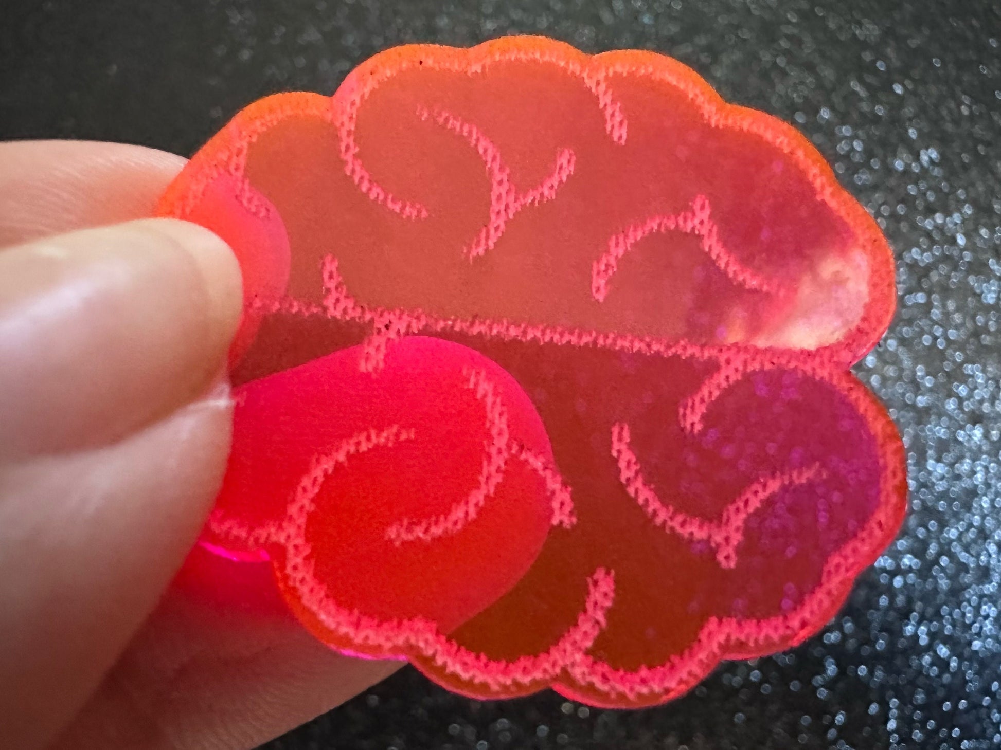 Neon Brain Earrings: Laser Cut Acrylic Brains, Genius, IQ, Nerd, Nurse, Doctor, Halloween, Smart, Pink, Best Gifts for Her/Him/Them