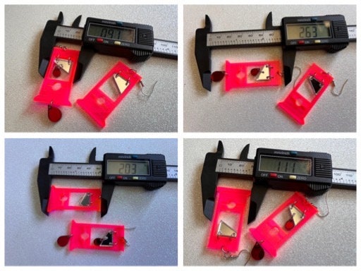 Neon Guillotine Earrings: Halloween, Scary, Horror, Execution, Death, Decapitation, Laser Cut Acrylic, Best Gifts for Her/Him/Them