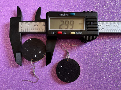 Night Sky Earrings: Laser Cut Acrylic Space Earrings, Astronomy, Stars, Planets, Astrology, NASA, Nebula, Magic, Best Gifts for Her/Him/Them