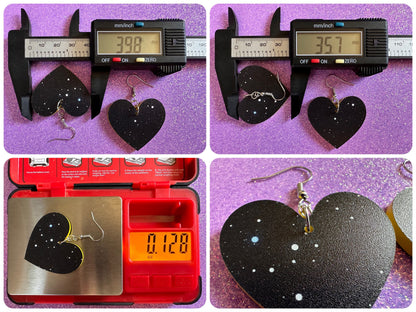 Night Sky Earrings: Laser Cut Acrylic Space Earrings, Astronomy, Stars, Planets, Astrology, NASA, Nebula, Magic, Best Gifts for Her/Him/Them