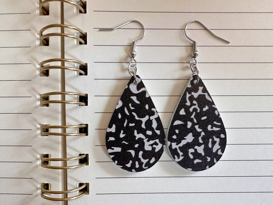 Notebook Earrings: Laser Cut Acrylic Writer Earrings, Handwriting, Stationery, Teacher, Back to School, Cursive, Best Gifts for Her/Him/Them