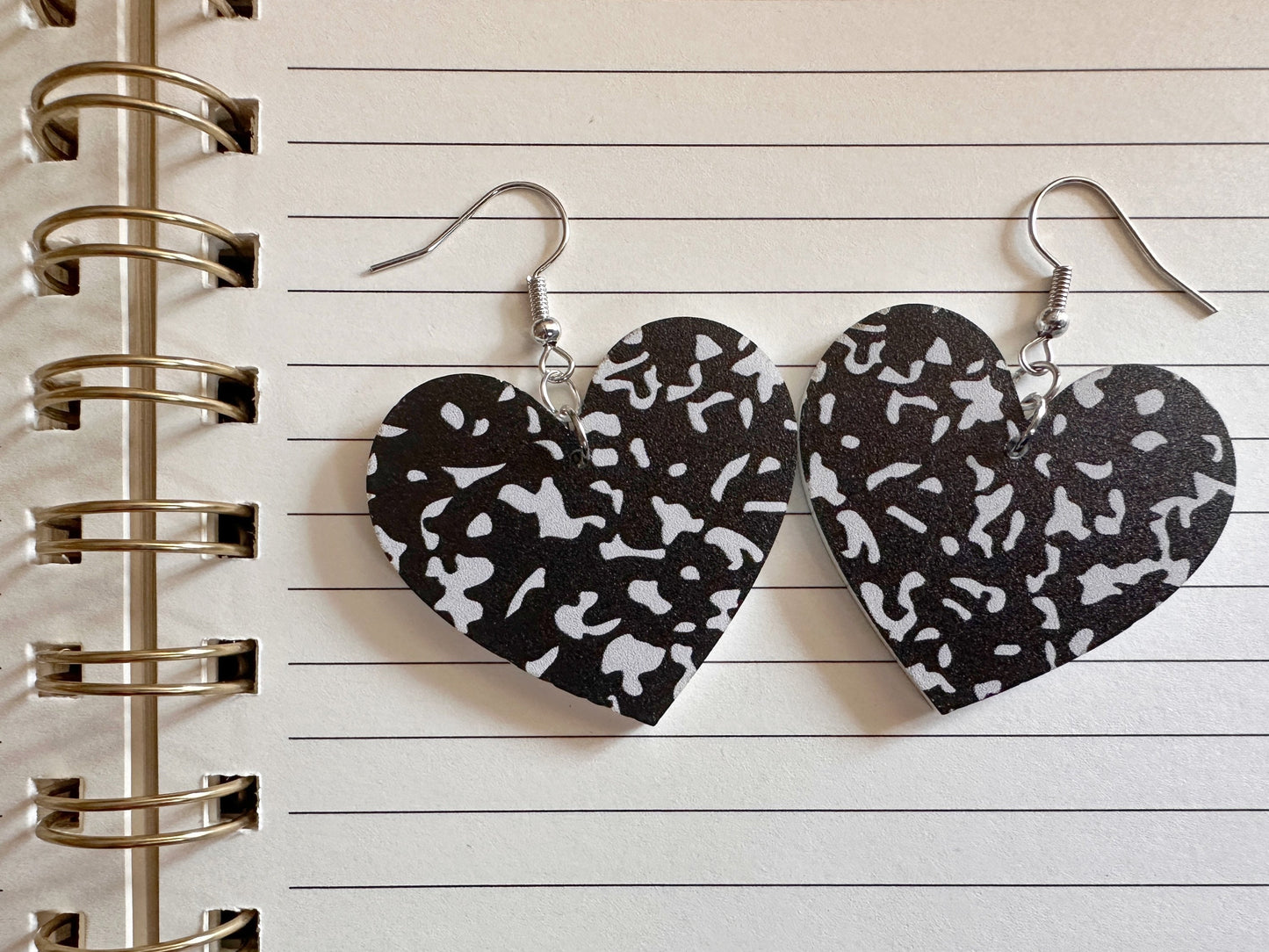 Notebook Earrings: Laser Cut Acrylic Writer Earrings, Handwriting, Stationery, Teacher, Back to School, Cursive, Best Gifts for Her/Him/Them
