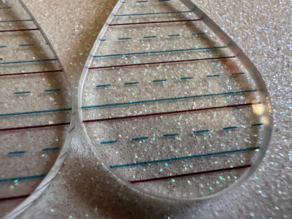 Notebook Earrings: Laser Cut Acrylic Writer Earrings, Handwriting, Stationery, Teacher, Back to School, Cursive, Best Gifts for Her/Him/Them