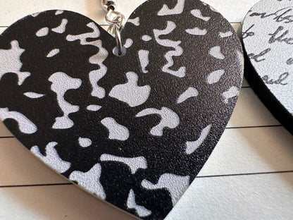 Notebook Earrings: Laser Cut Acrylic Writer Earrings, Handwriting, Stationery, Teacher, Back to School, Cursive, Best Gifts for Her/Him/Them