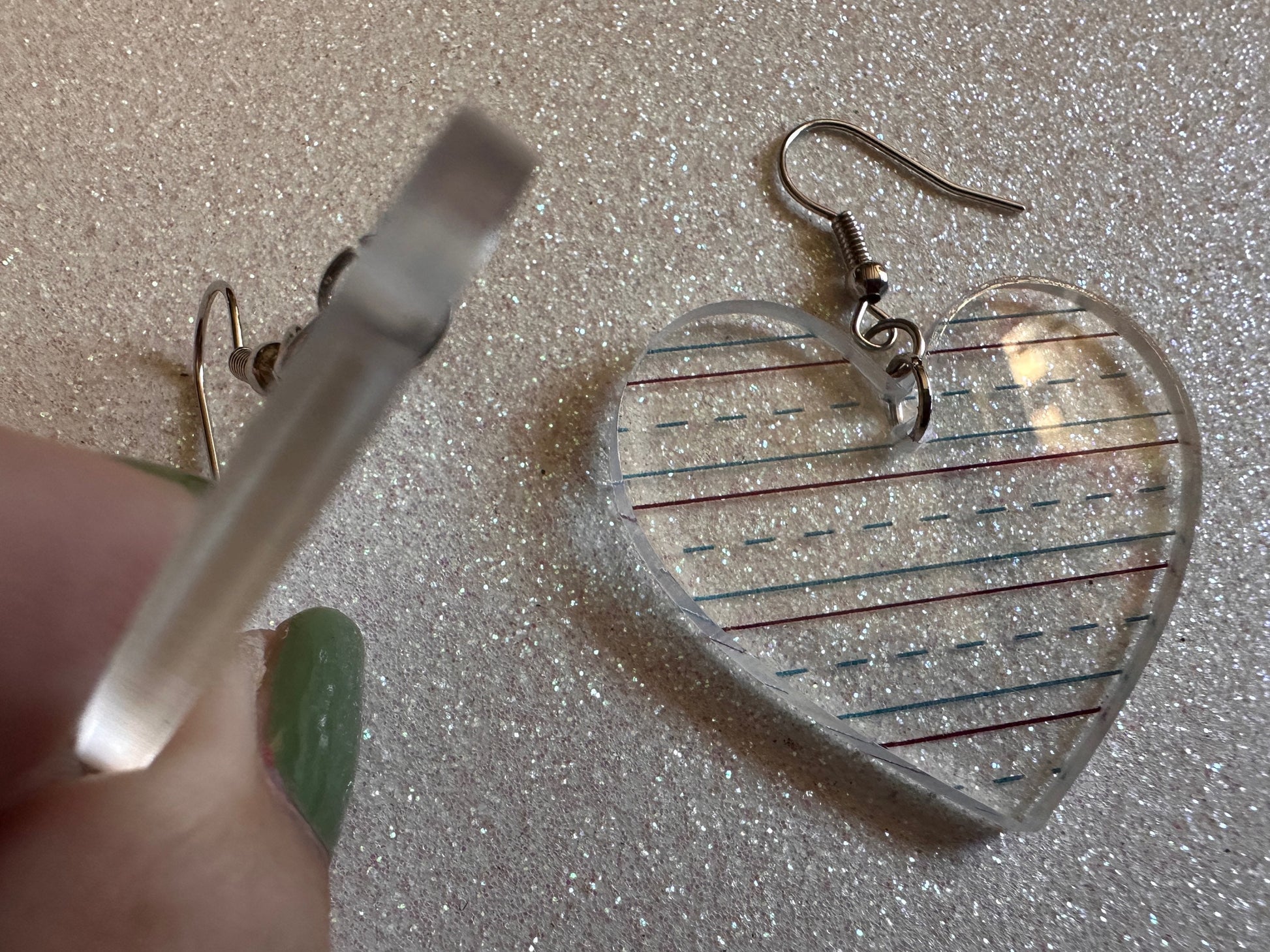 Notebook Earrings: Laser Cut Acrylic Writer Earrings, Handwriting, Stationery, Teacher, Back to School, Cursive, Best Gifts for Her/Him/Them