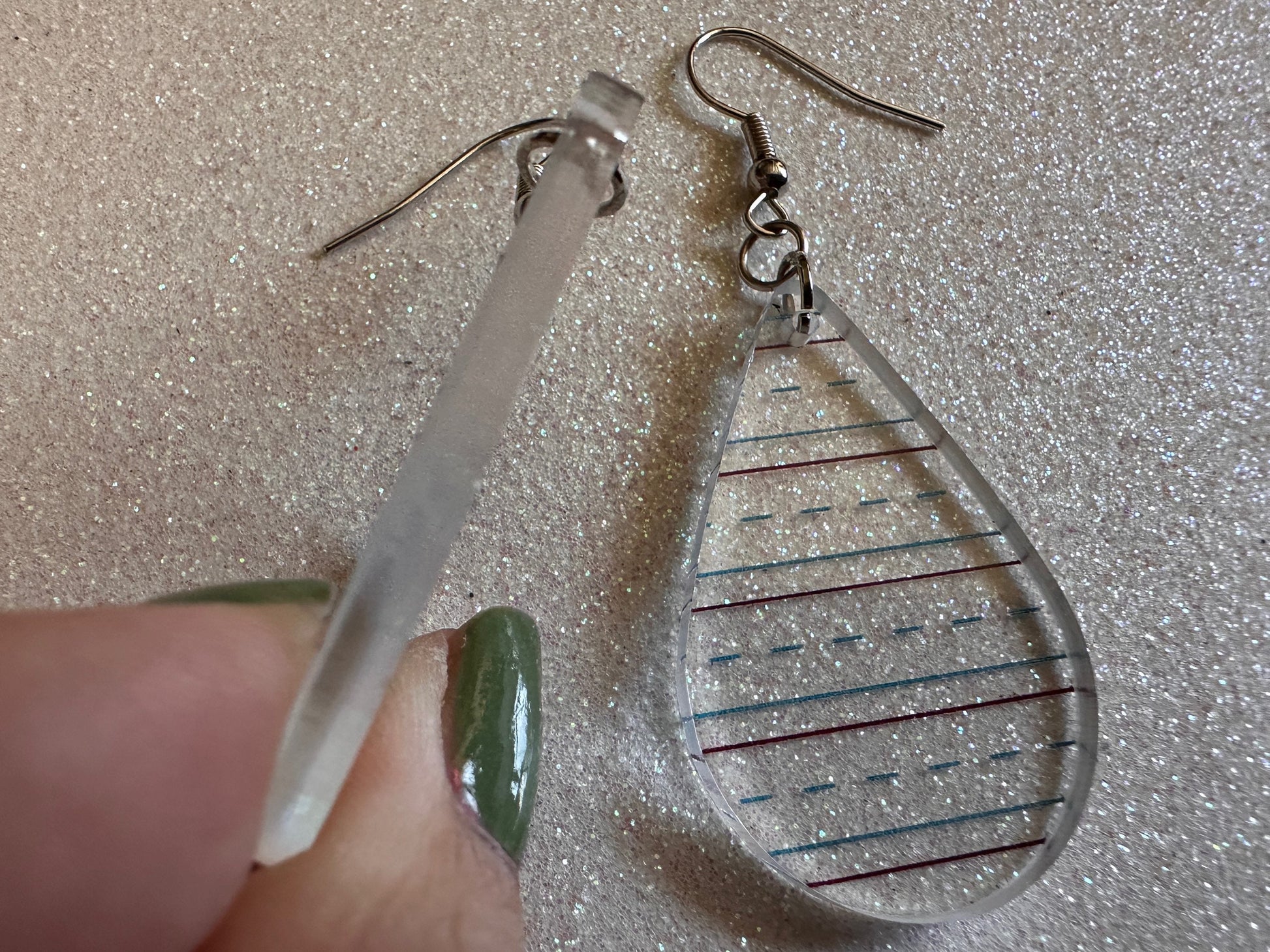 Notebook Earrings: Laser Cut Acrylic Writer Earrings, Handwriting, Stationery, Teacher, Back to School, Cursive, Best Gifts for Her/Him/Them