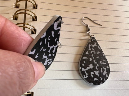 Notebook Earrings: Laser Cut Acrylic Writer Earrings, Handwriting, Stationery, Teacher, Back to School, Cursive, Best Gifts for Her/Him/Them