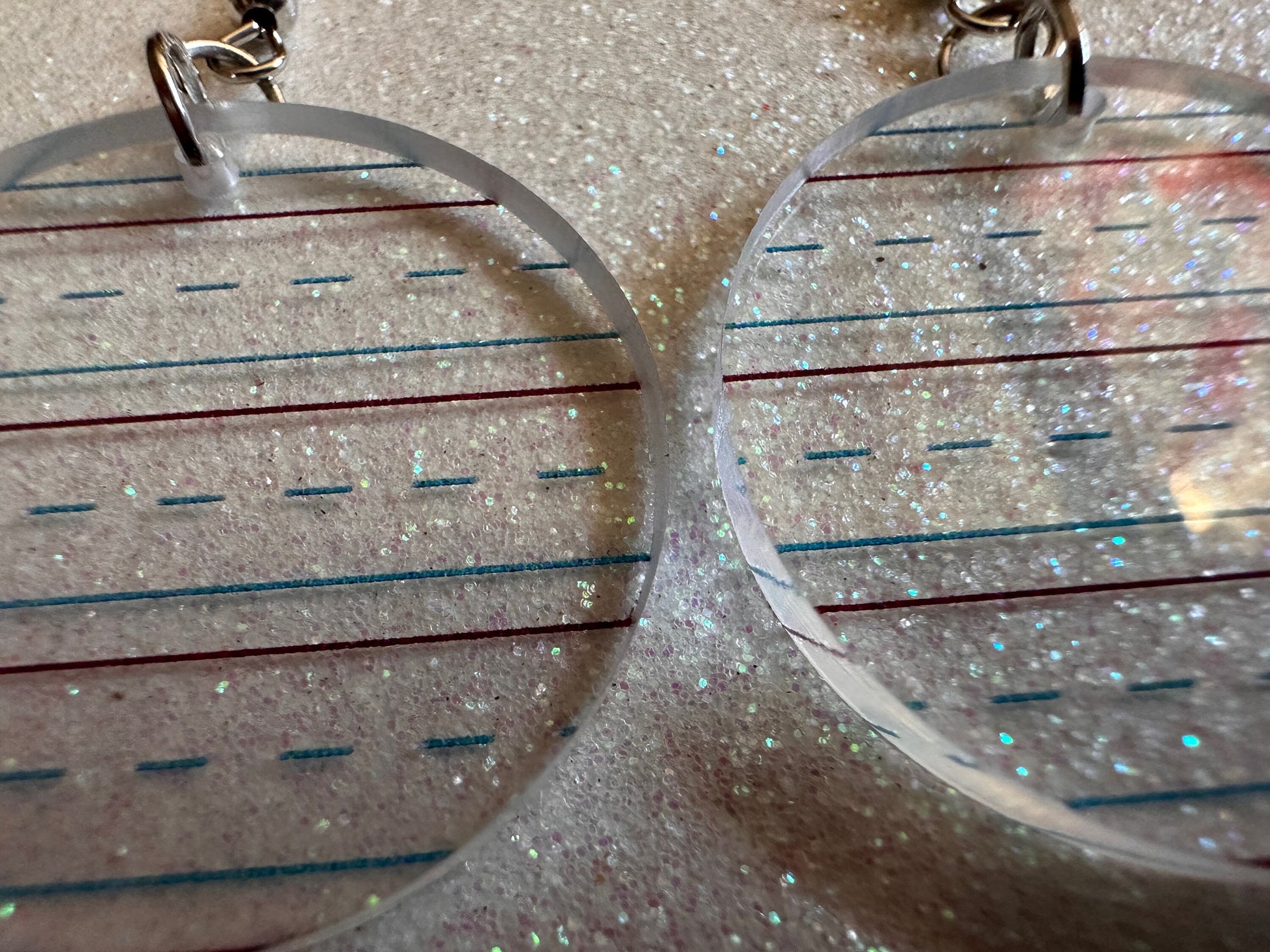 Notebook Earrings: Laser Cut Acrylic Writer Earrings, Handwriting, Stationery, Teacher, Back to School, Cursive, Best Gifts for Her/Him/Them
