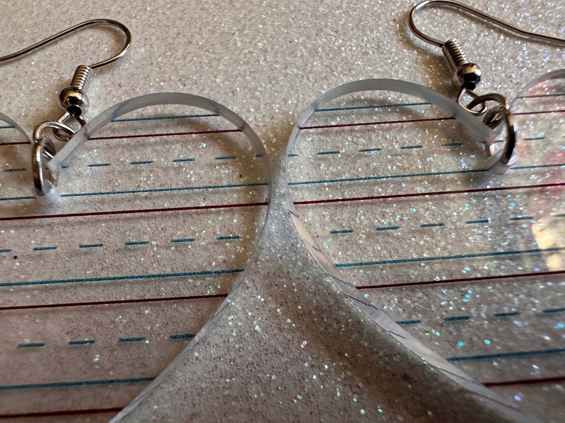 Notebook Earrings: Laser Cut Acrylic Writer Earrings, Handwriting, Stationery, Teacher, Back to School, Cursive, Best Gifts for Her/Him/Them
