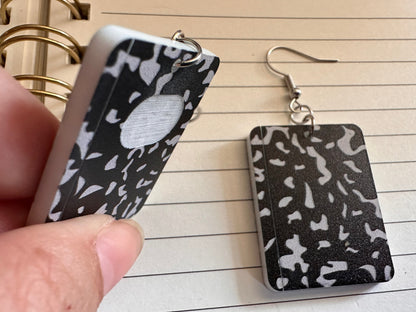Notebook Earrings: Laser Cut Acrylic Writer Earrings, Handwriting, Stationery, Teacher, Back to School, Cursive, Best Gifts for Her/Him/Them