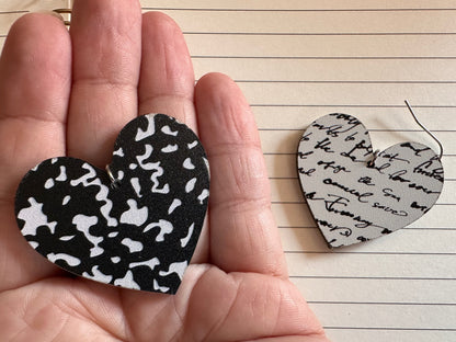 Notebook Earrings: Laser Cut Acrylic Writer Earrings, Handwriting, Stationery, Teacher, Back to School, Cursive, Best Gifts for Her/Him/Them