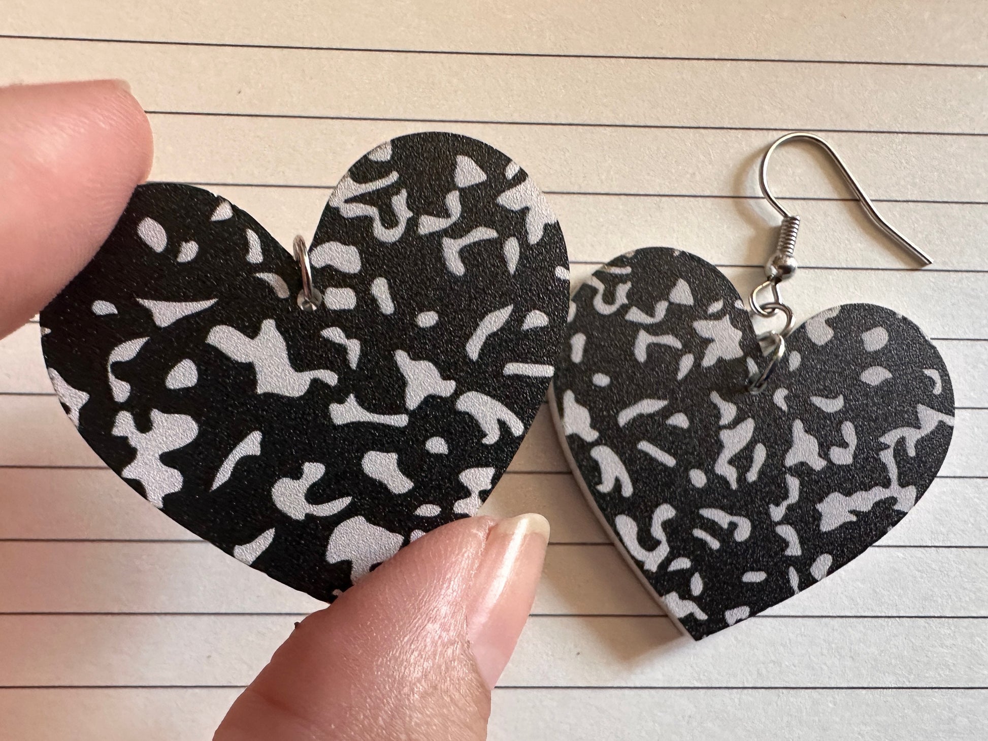 Notebook Earrings: Laser Cut Acrylic Writer Earrings, Handwriting, Stationery, Teacher, Back to School, Cursive, Best Gifts for Her/Him/Them