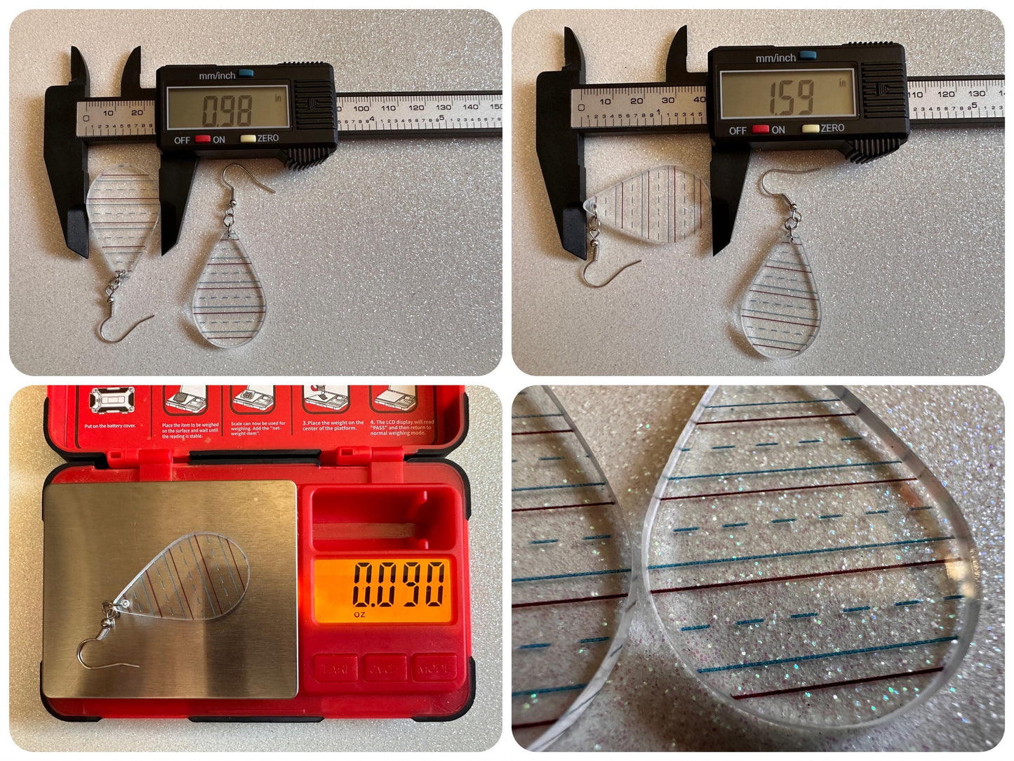 Notebook Earrings: Laser Cut Acrylic Writer Earrings, Handwriting, Stationery, Teacher, Back to School, Cursive, Best Gifts for Her/Him/Them