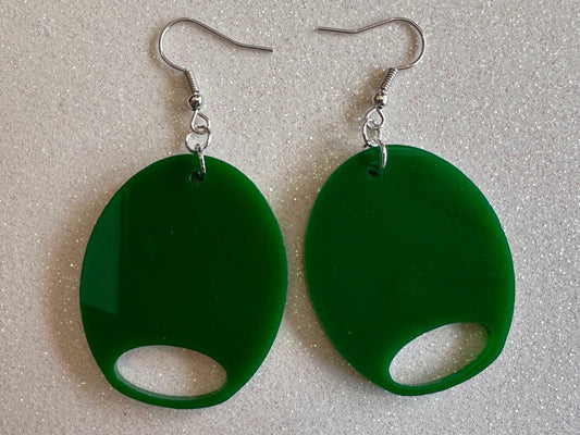 Olive Earrings: Laser Cut Acrylic Olives, Charcuterie, Gourmet, Snack, Green Earrings, Cooking, Chef, Delicacy, Best Gifts for Her/Him/Them
