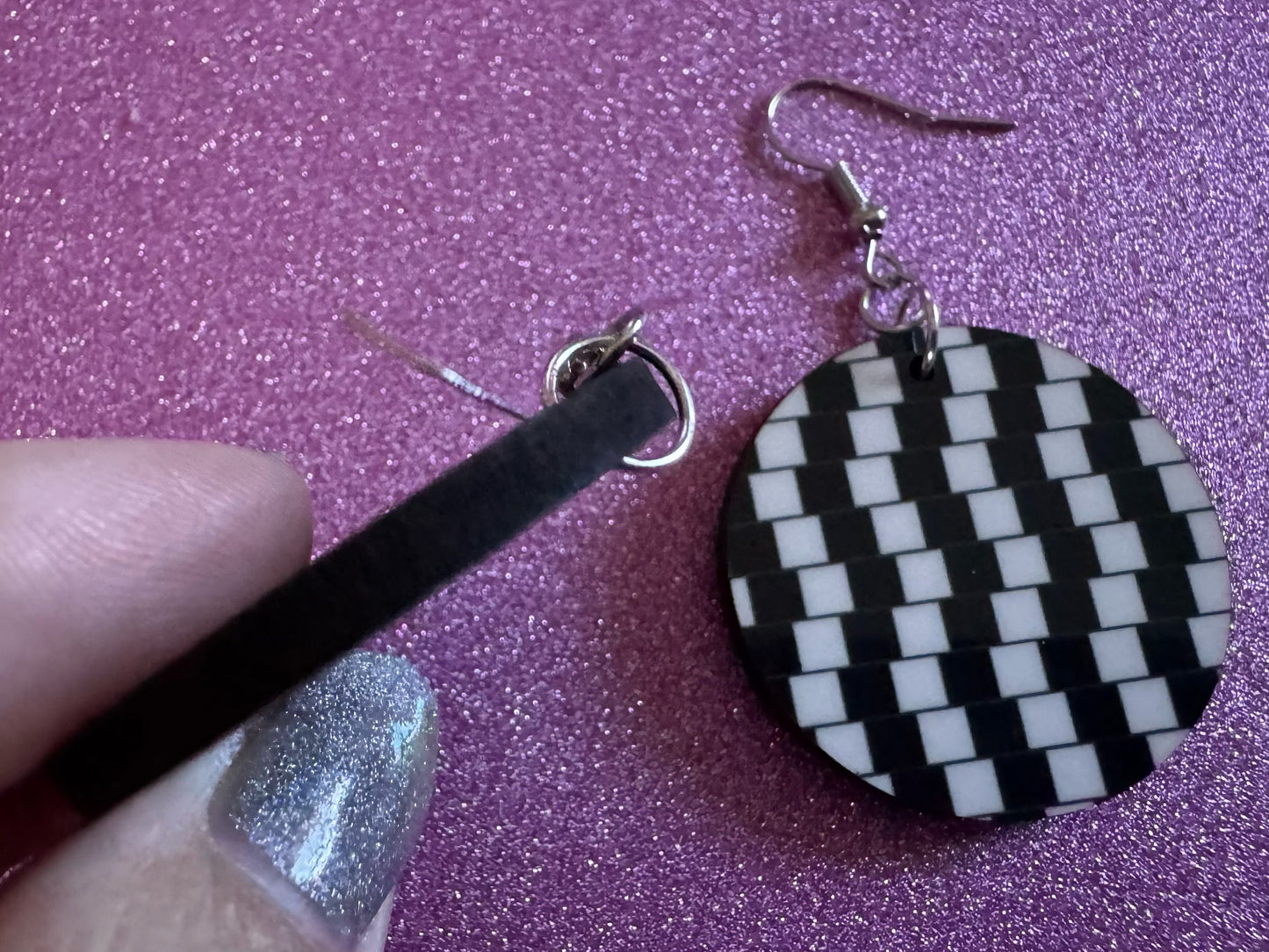 Optical Illusion Earrings: Sublimated Optical Illusions, Unique Earrings, Quirky Jewelry, Hypnotic, Hypnotize, Best Gifts for Her/Him/Them