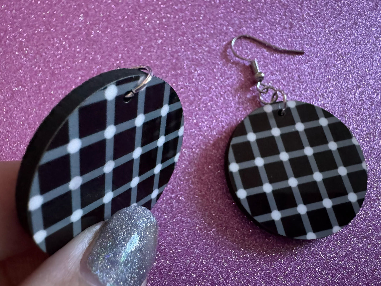 Optical Illusion Earrings: Sublimated Optical Illusions, Unique Earrings, Quirky Jewelry, Hypnotic, Hypnotize, Best Gifts for Her/Him/Them