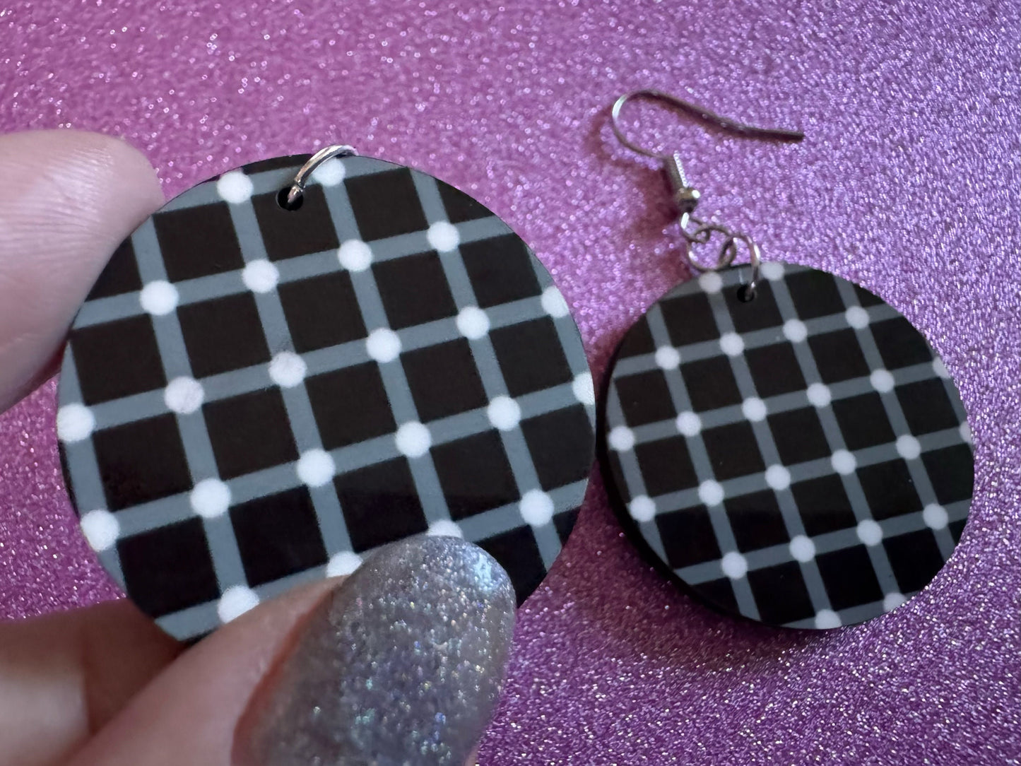 Optical Illusion Earrings: Sublimated Optical Illusions, Unique Earrings, Quirky Jewelry, Hypnotic, Hypnotize, Best Gifts for Her/Him/Them