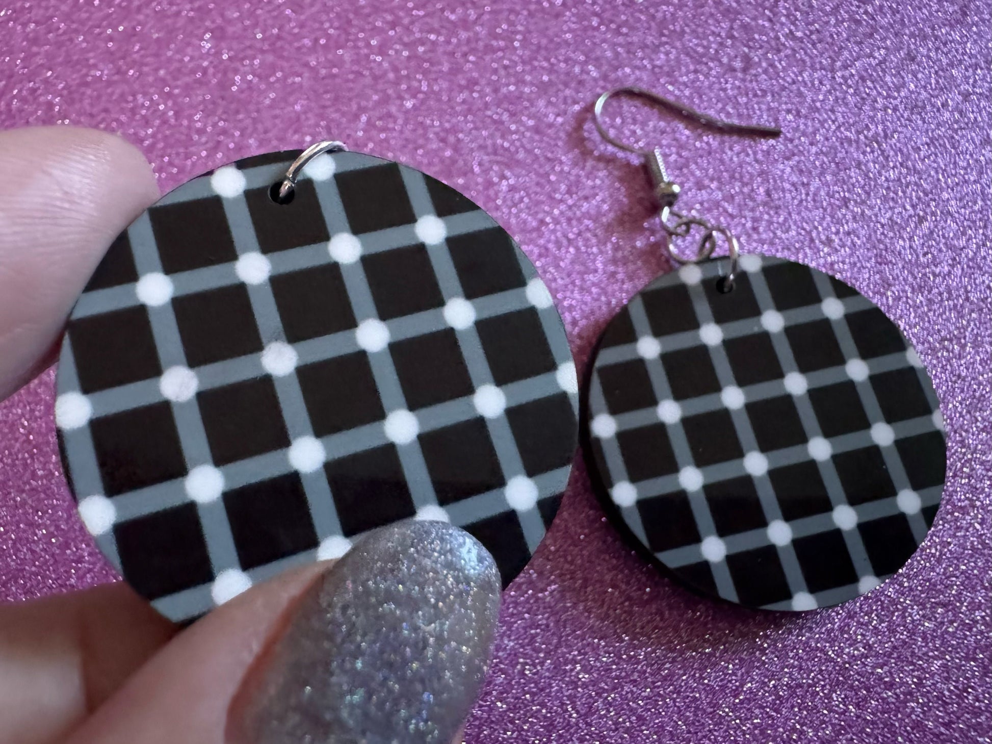 Optical Illusion Earrings: Sublimated Optical Illusions, Unique Earrings, Quirky Jewelry, Hypnotic, Hypnotize, Best Gifts for Her/Him/Them