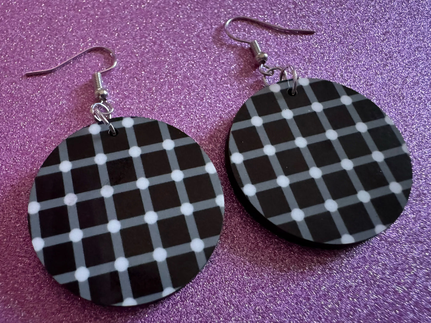 Optical Illusion Earrings: Sublimated Optical Illusions, Unique Earrings, Quirky Jewelry, Hypnotic, Hypnotize, Best Gifts for Her/Him/Them