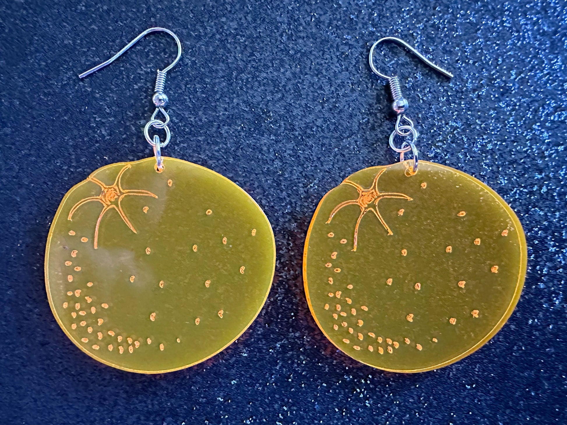 Orange Earrings: Laser Cut Acrylic Oranges, Fruit, Citrus, Mandarin, Food Earrings, Orange Slices, Orange Tree, Best Gifts for Her/Him/Them
