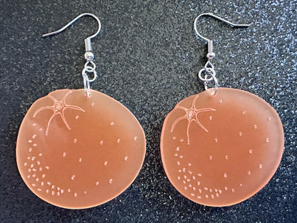 Orange Earrings: Laser Cut Acrylic Oranges, Fruit, Citrus, Mandarin, Food Earrings, Orange Slices, Orange Tree, Best Gifts for Her/Him/Them