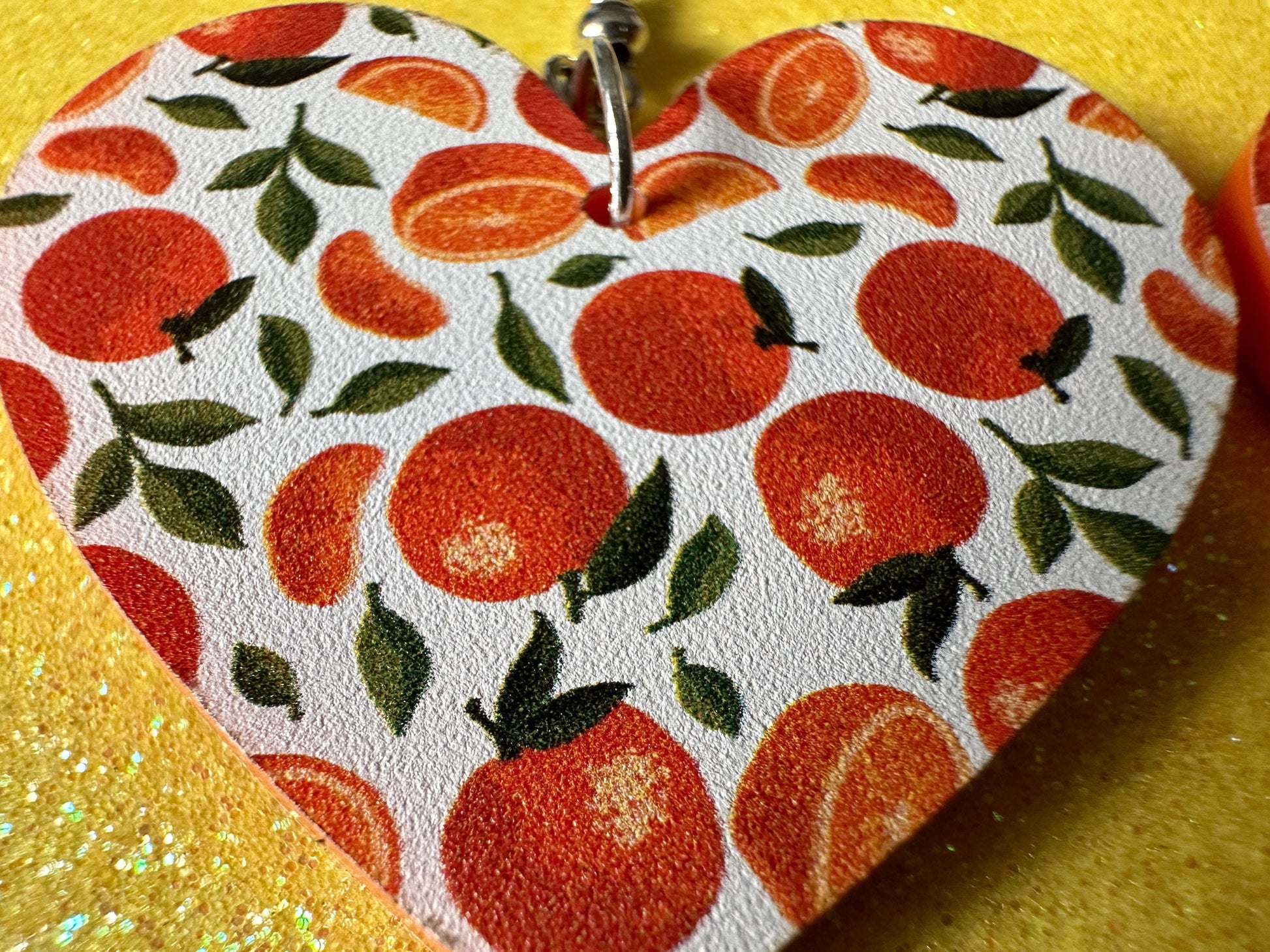 Orange Earrings: Laser Cut Acrylic Oranges, Fruit, Citrus, Mandarin, Food Earrings, Orange Slices, Orange Tree, Best Gifts for Her/Him/Them