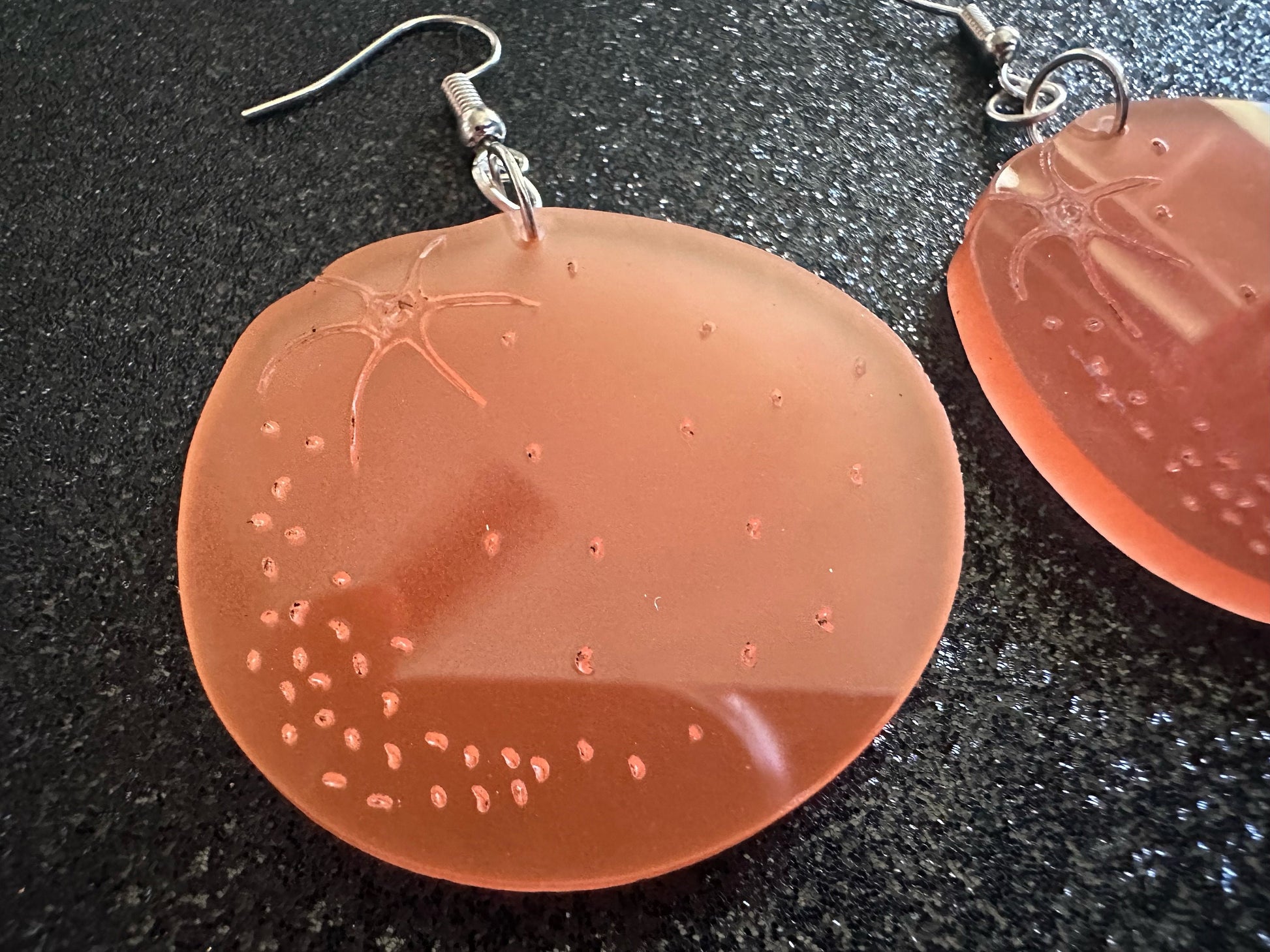 Orange Earrings: Laser Cut Acrylic Oranges, Fruit, Citrus, Mandarin, Food Earrings, Orange Slices, Orange Tree, Best Gifts for Her/Him/Them