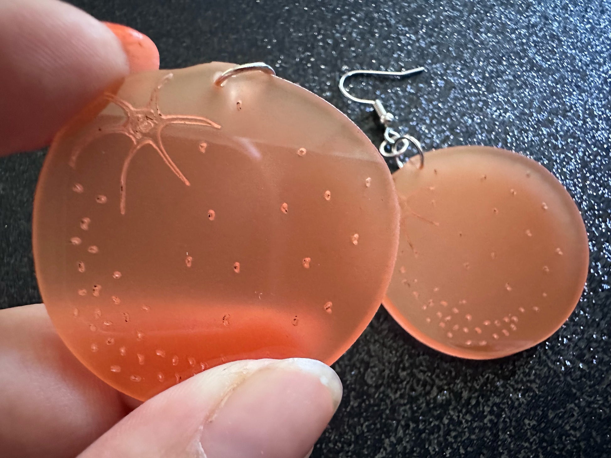 Orange Earrings: Laser Cut Acrylic Oranges, Fruit, Citrus, Mandarin, Food Earrings, Orange Slices, Orange Tree, Best Gifts for Her/Him/Them
