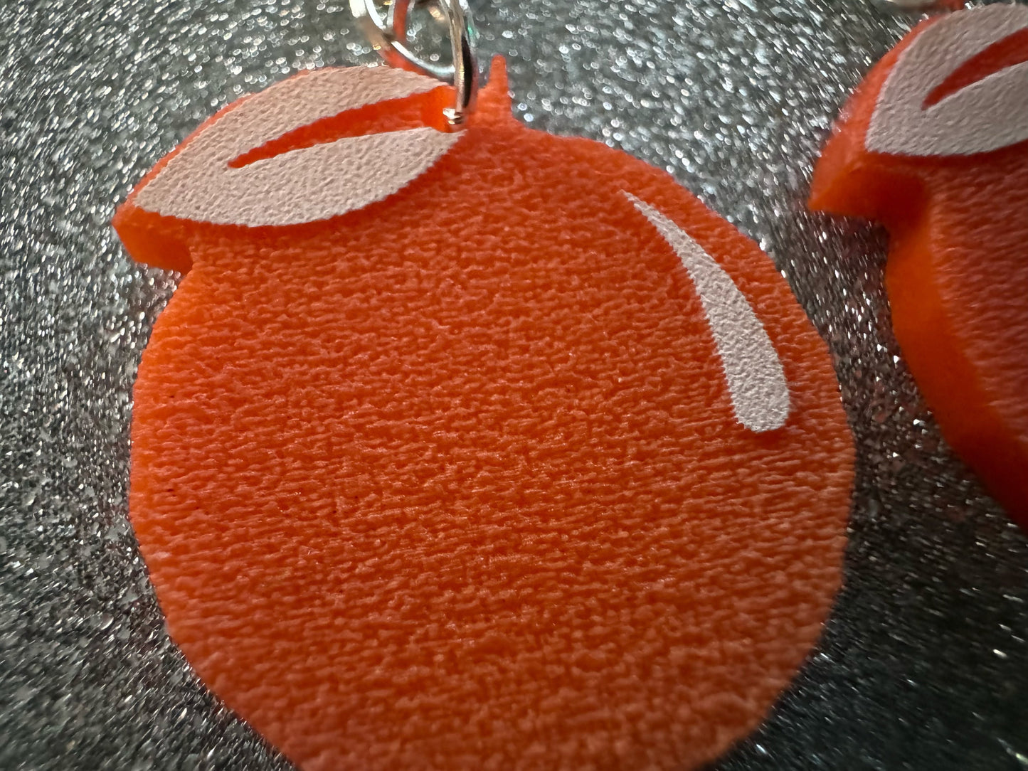 Orange Earrings: Laser Cut Acrylic Oranges, Fruit, Citrus, Oranges, Food Earrings, Sliced Oranges, Best Gifts for Her/Him/Them