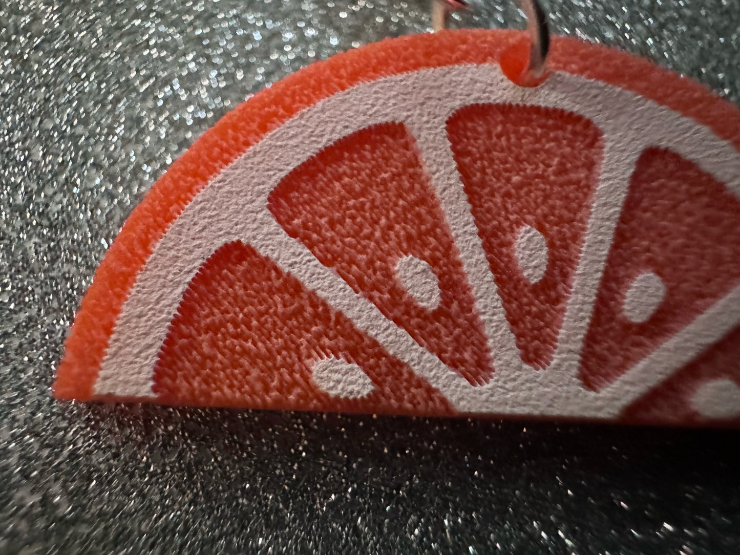 Orange Earrings: Laser Cut Acrylic Oranges, Fruit, Citrus, Oranges, Food Earrings, Sliced Oranges, Best Gifts for Her/Him/Them