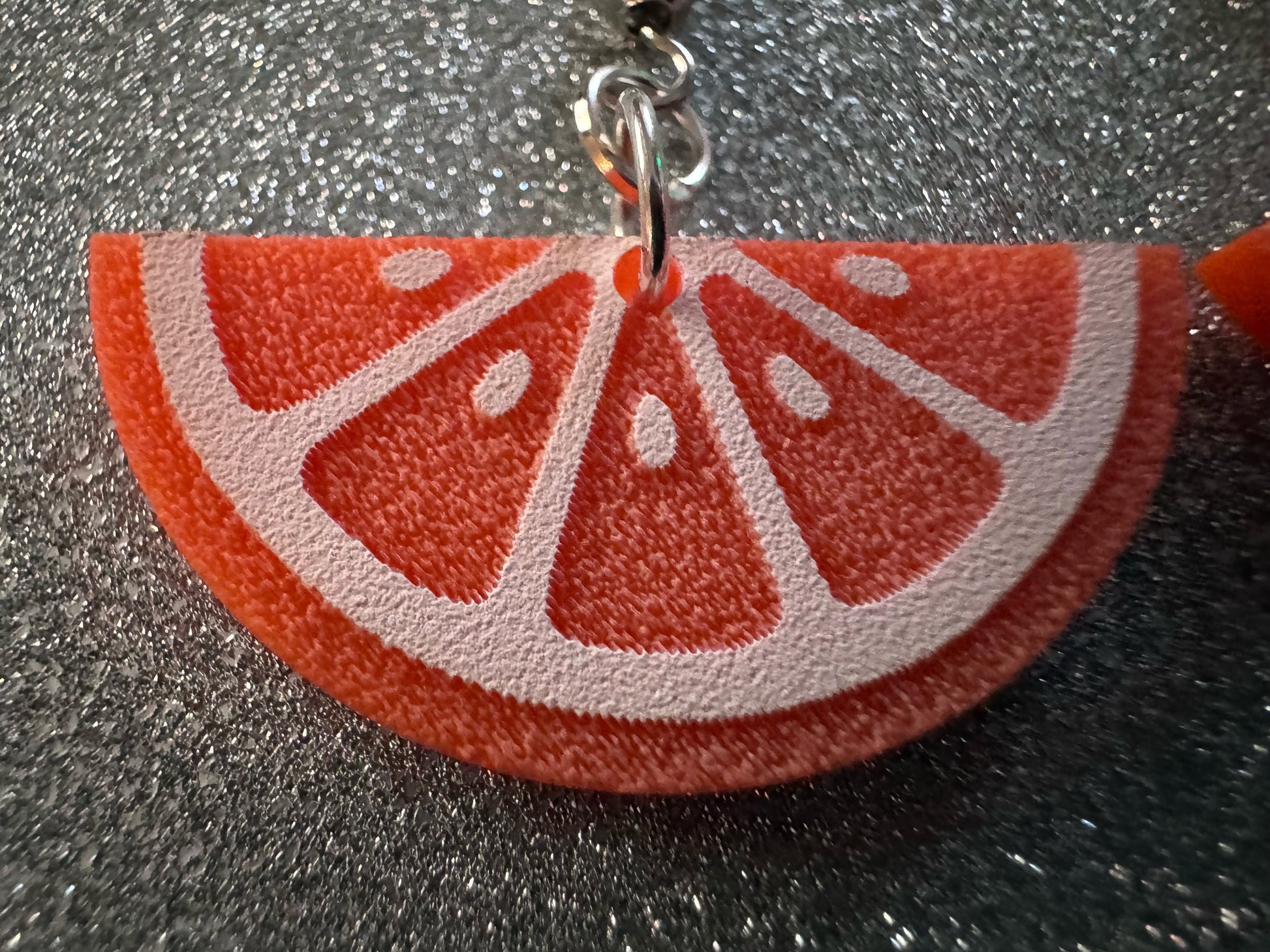 Orange Earrings: Laser Cut Acrylic Oranges, Fruit, Citrus, Oranges, Food Earrings, Sliced Oranges, Best Gifts for Her/Him/Them