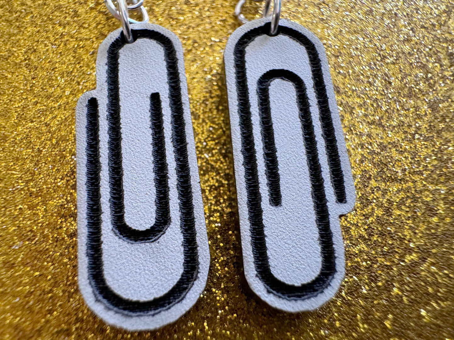 Paperclip Earrings: Laser Cut Acrylic Paper Clip Earrings, Writing, Teacher, Back to School, Stationary, Best Gifts for Her/Him/Them